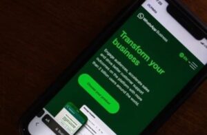 WhatsApp Business API Automation on Smartphone Screen